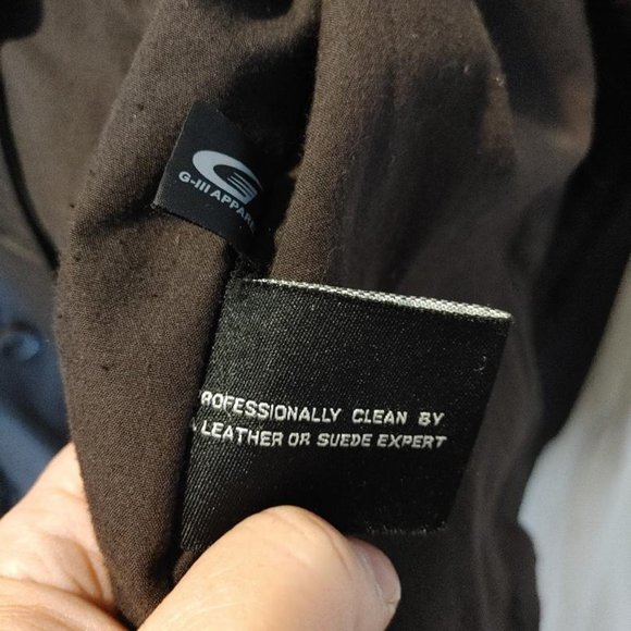 Black Rivet Military Style Leather Jacket - Picture 5 of 7